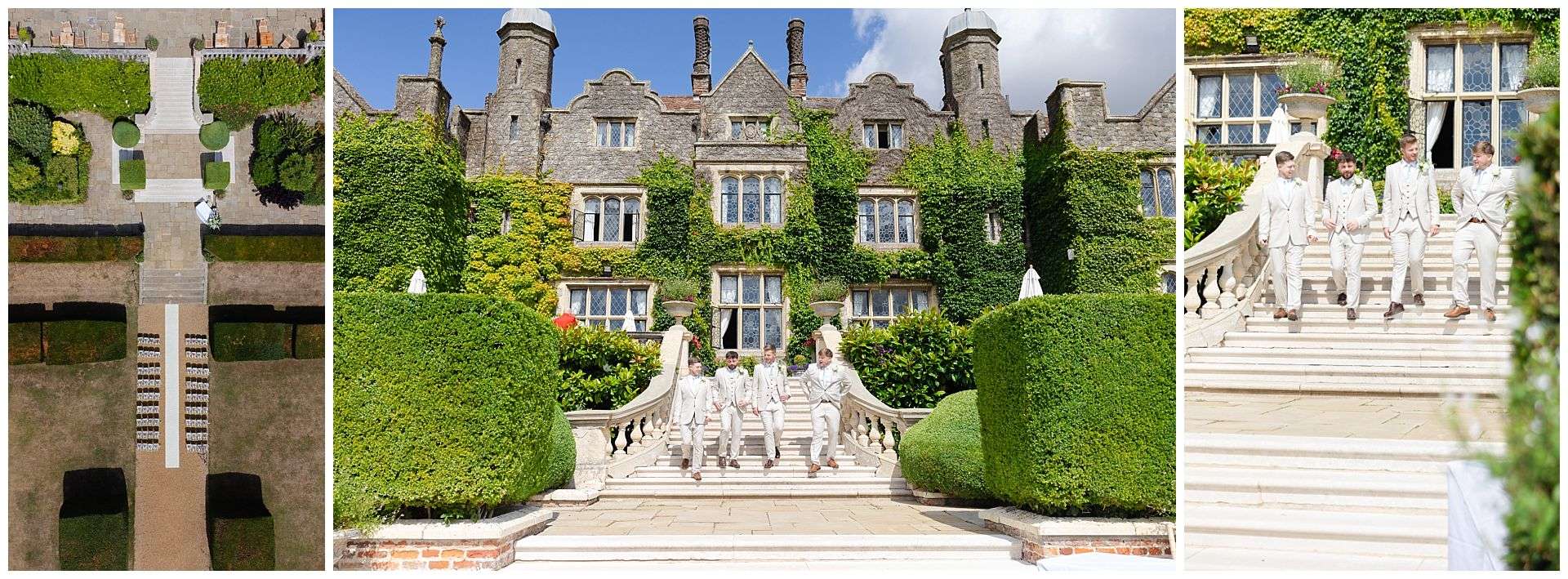 groomsmen photos at Eastwell Manor by Louisa Dettmer Photography