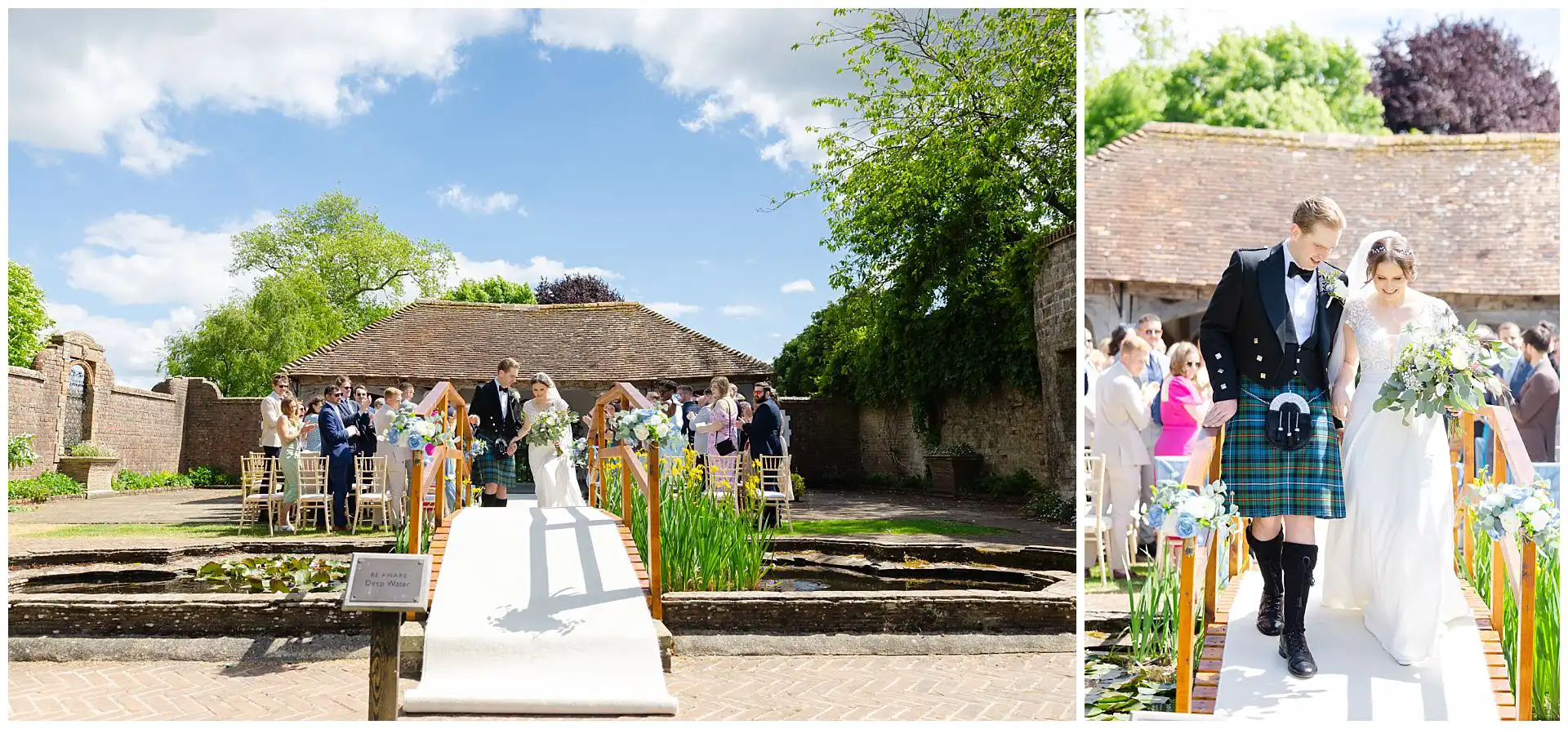 outdoor scottish wedding ceremony wedding ceremony, eastwell manor hotel, louisa dettmer photography
