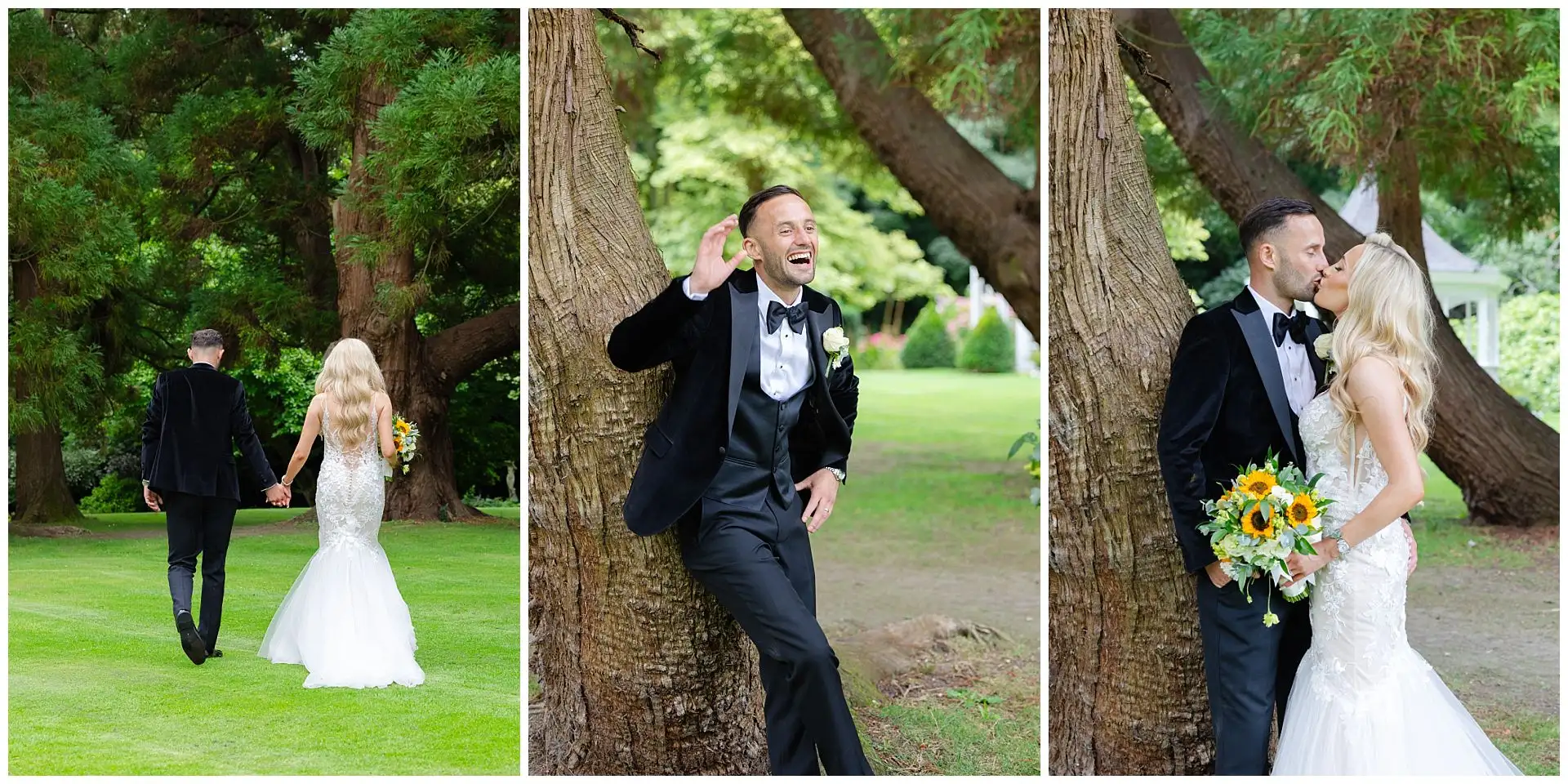 romantic woodland wedding bridal portraits at the Orangery Maidstone by Louisa Dettmer Photography