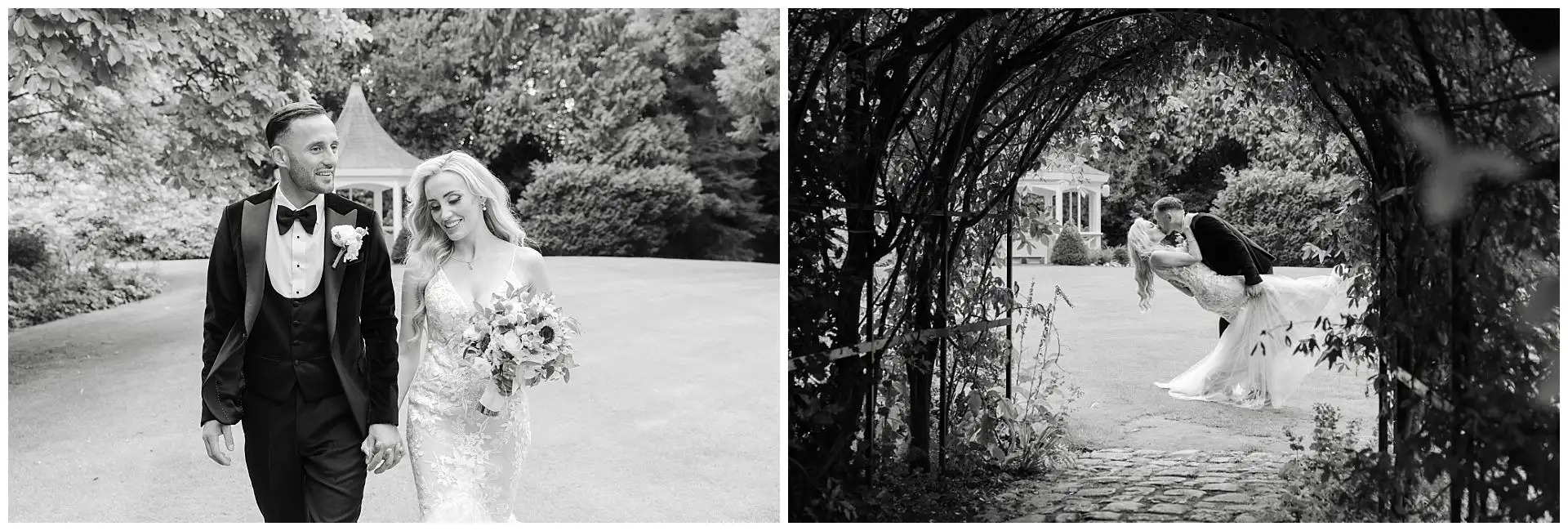 romantic garden wedding moments Couple wedding photos at the Orangery Maidstone by Louisa Dettmer Photography